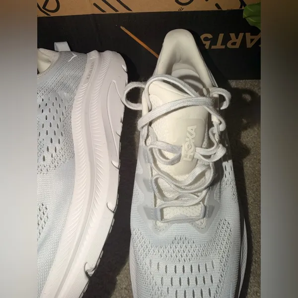Hoka Light Gray Athletic Shoes - Image 5