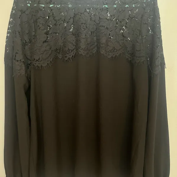 Lulu's Black Lace Detail Blouse‎ - Image 2