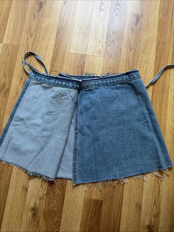 PacSun Denim Wrap Mini Skirt - Image 5