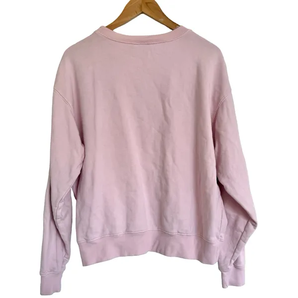 White Fox Pink Brunch Club Pullover‎ Crew Sweatshirt Sweater Size M - Image 3