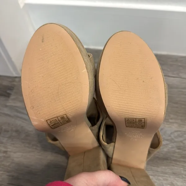oasis society Chunky Heel Tan Size 7.5 - Image 7