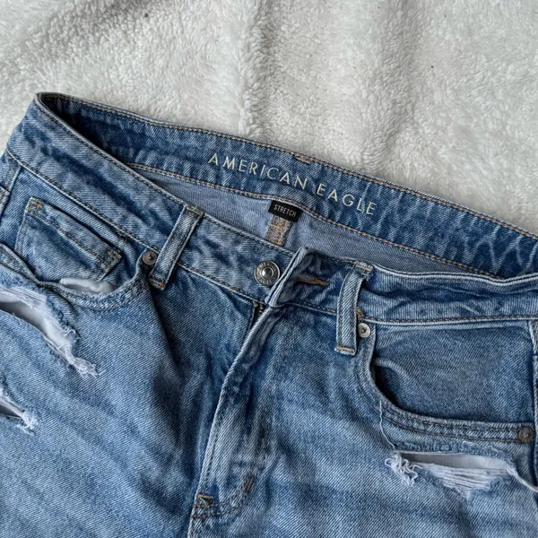 American Eagle Outfitters Blue Boyfriend Jeans Distressed - Image 4