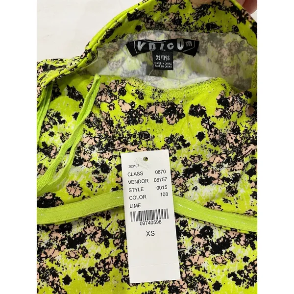 NEW W TAGS Dress lime green strapless bustier size XS‎ - Image 4