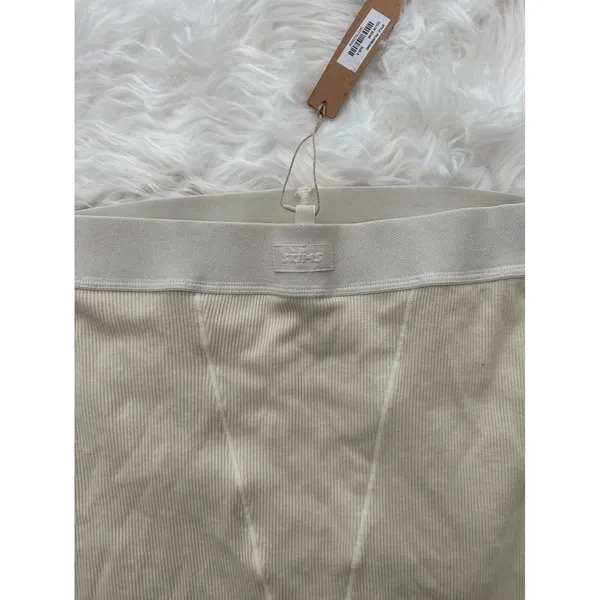 Skims Cotton Rib Boxer Bone Size Small - Image 3