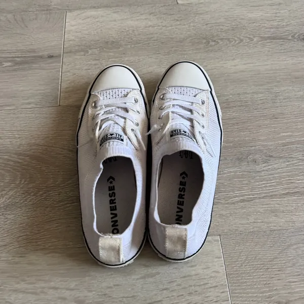 Converse Chuck Taylor All Star Shoreline Knit White Sneakers 565490F Womens 8 - Image 8