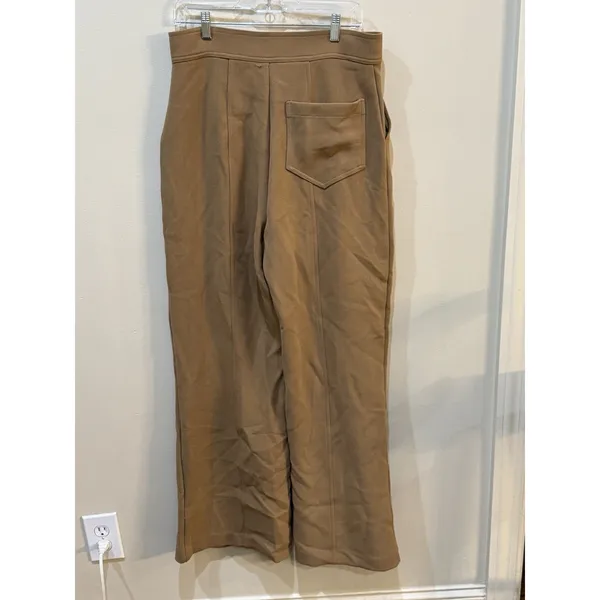 Parker Women's The Nima Wide-Leg Pants Camel Cognac Size 12‎ Career - Image 3