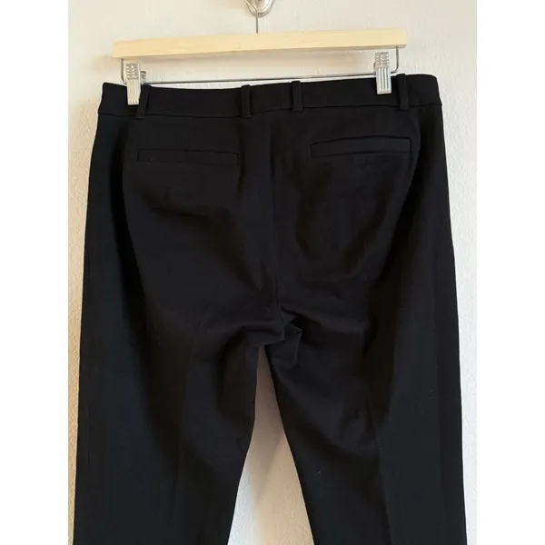 J.Crew Women’s‎ Black Stretch Mid-Rise Straight Leg Trouser Pants Size 10R - Image 9