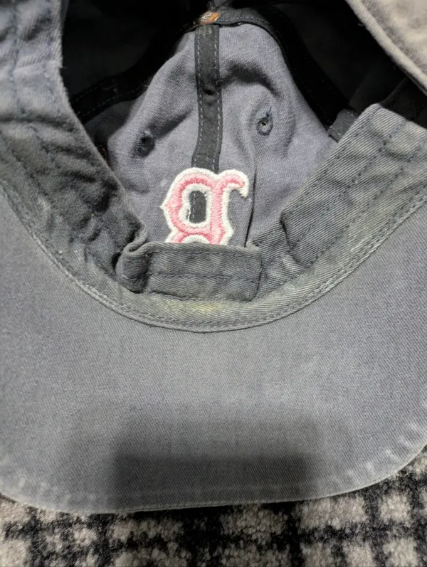 '47 Twins MLB Boston Red Sox Gray Adjustable Baseball Cap Pink - Image 4