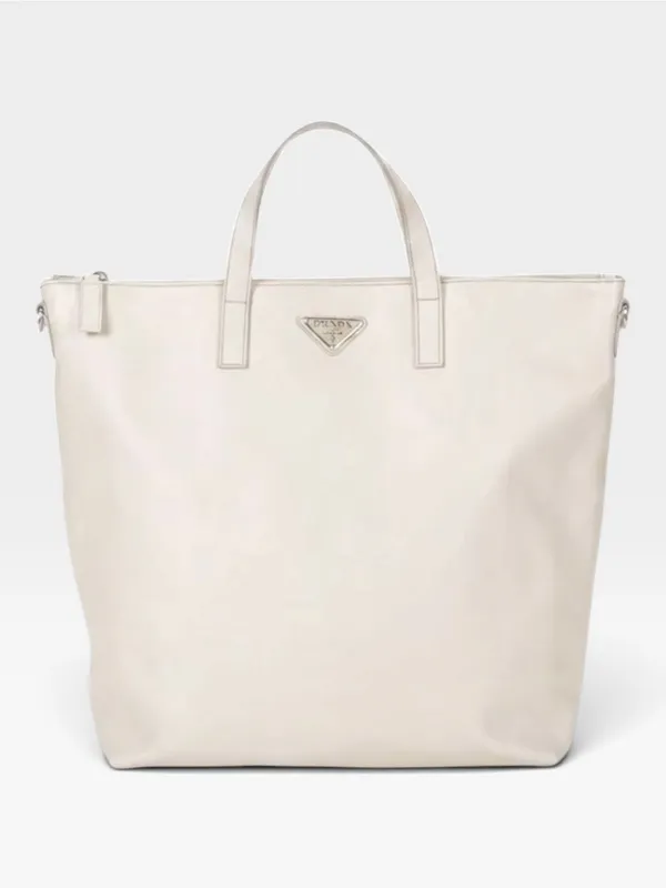 Prada White Saffiano Leather Large Tote Bag Purse WITH COA - Image 6
