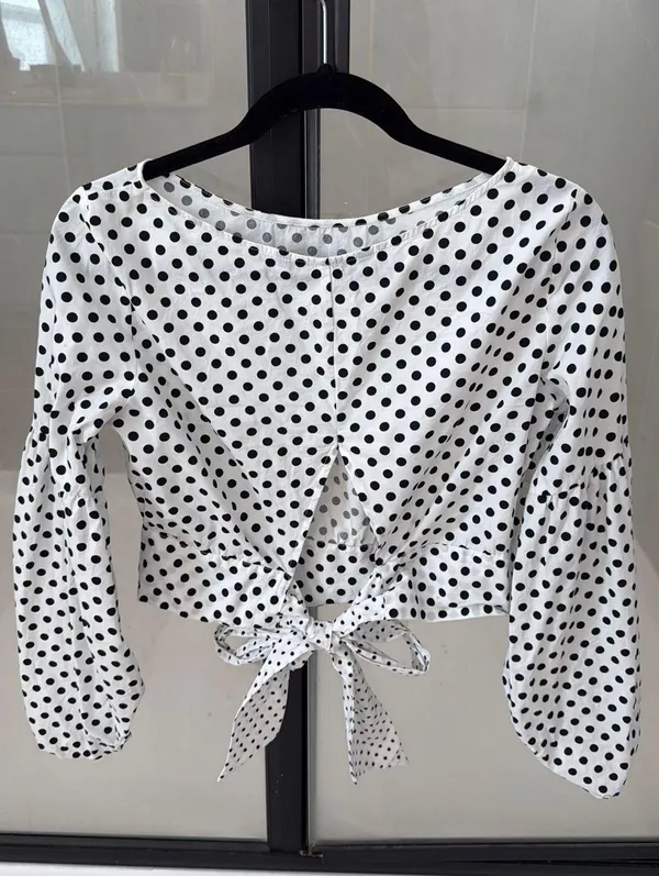 Zara Polka Dot Top - Image 4