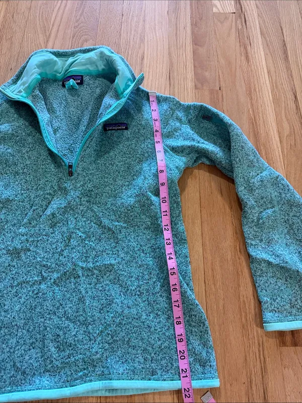 Patagonia Blue Green Better Sweater Pullover Sz M - Image 4