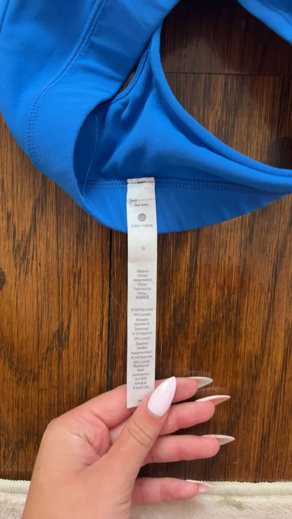 Sports Bra Amazon Blue Padded - Image 3