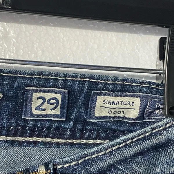 Miss Me Jeans Women Size 29W Low Rise Faded Signature Boot Cut Denim JS50108124 - Image 2