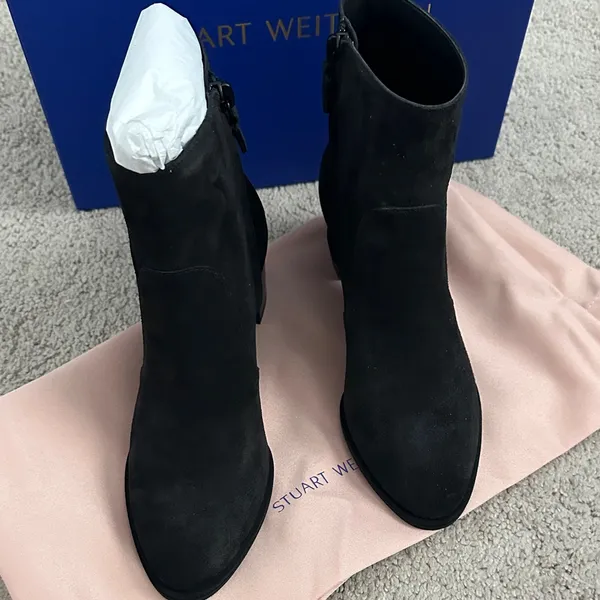 Stuart Weitzman Black Ankle Boots - Image 4