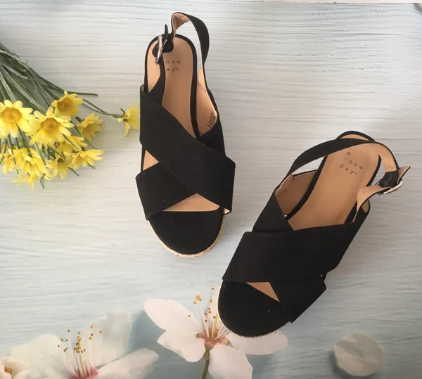 Black Espadrilles, Size 6 - Image 2