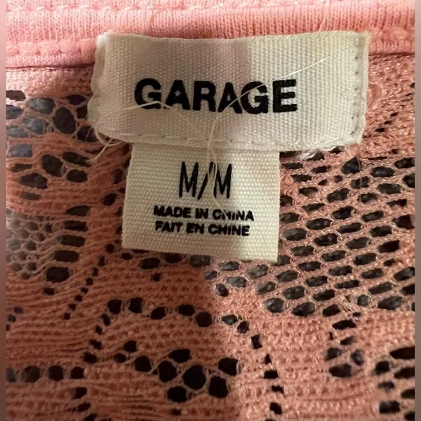 Garage Lace Peekaboo peach Dress size medium - Image 5
