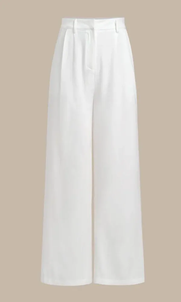 Rihoas White Ruched Straight Pants Size XS - Image 6