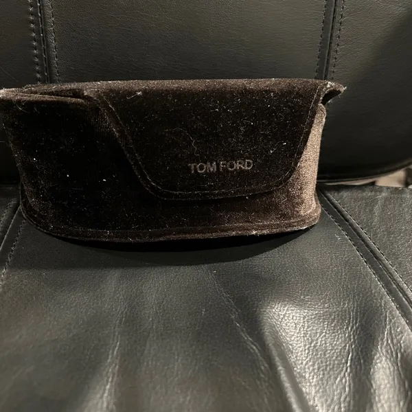 Tom Ford Gold Butterfly Frame Sunglasses with Dark Lenses missing nose guard - Image 7