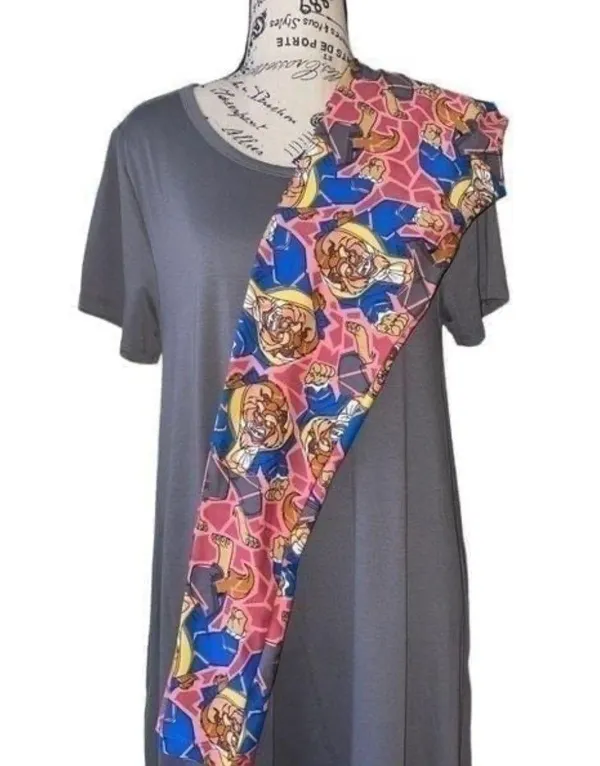 Women’s One Size Disney Leggings • Beauty & The Beast Leisurewear NWOT - Image 9