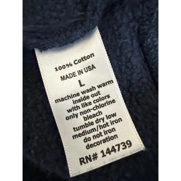 Roller Rabbit Navy Blue NYC Heart Hoodie Size Large - Image 6