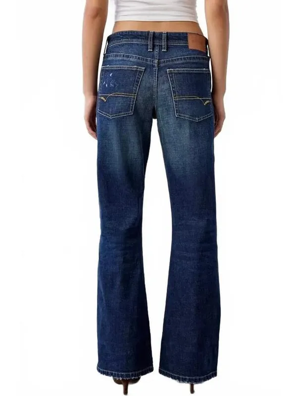 UO BDG Teo Printed Relaxed Low-Rise Bootcut Jeans Urban Outfitters NWT Size 26 - Image 2