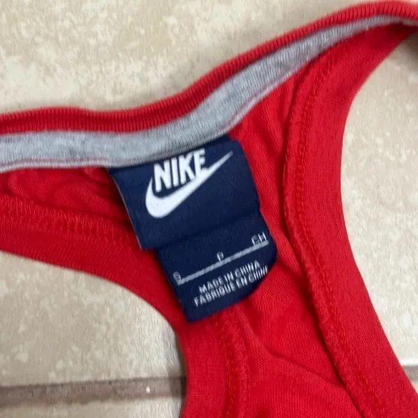 Nike‎ Women Athletic Sleeveless Just Do it Tank Top Red size Small - Image 3