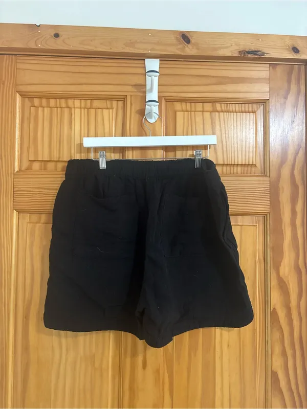 Old Nayy Size XL Black High-Rise Comfort Waistband Shorts - Image 4