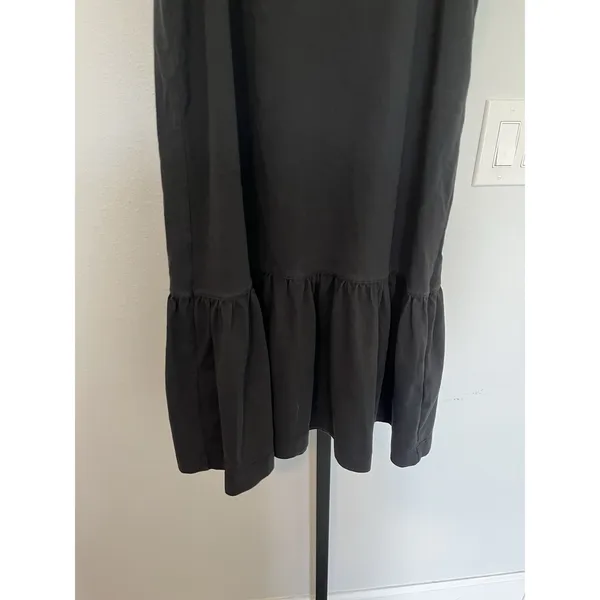 Madewell Women's Brightside Ruffle Hem Tank Mini Dress sz S Black - Image 8