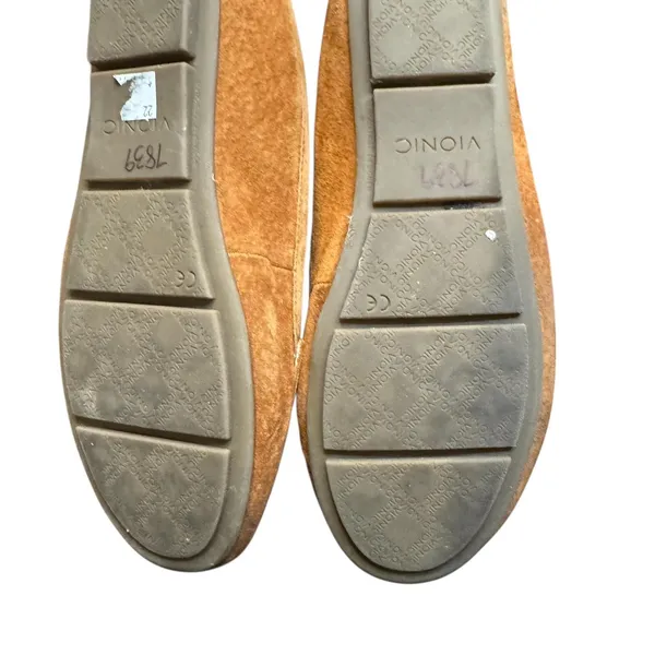 Vionic Shoes Womens Size 7 Brown Suede‎ Moccasin Chain Loafer Flats Comfort - Image 10