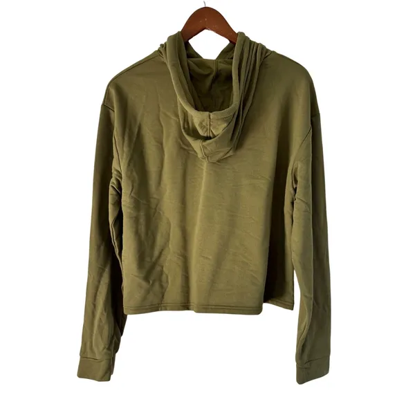 Target Pride Blu BlackBoyBe Olive Green Graphic Cropped Hoodie Sweatshirt Small‎ - Image 5