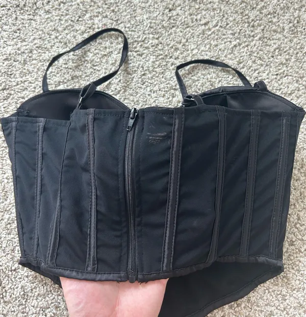 Black Corset Top Size M - Image 3