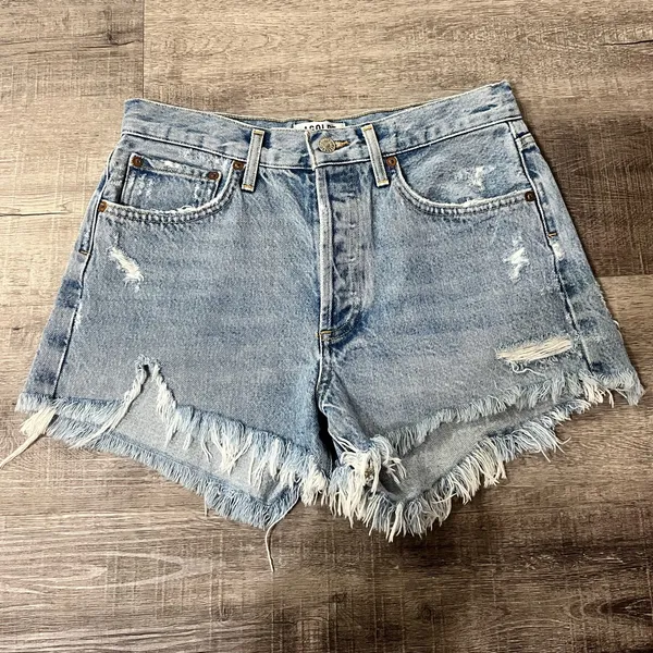 AGOLDE Parker Vintage Cut Off Shorts in Swapmeet - Image 3