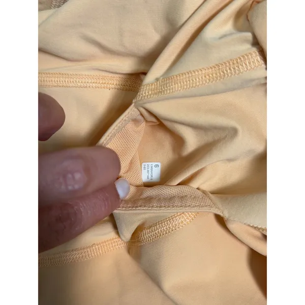 Lululemon Tiered Pleated Skort Rock Melon Peach High Rise Athletic Flowy Prep 6 - Image 3