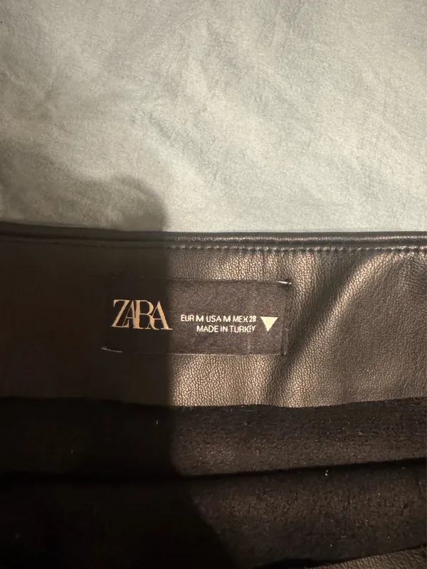 Zara faux leather wrap skirt - Image 5