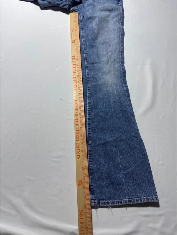 7 For All Mankind Vintage Flared Jeans - Classic Blue Denim - Image 3