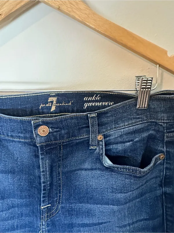 7 for All Mankind Gwenevere ankle jeans blue 32 - Image 3