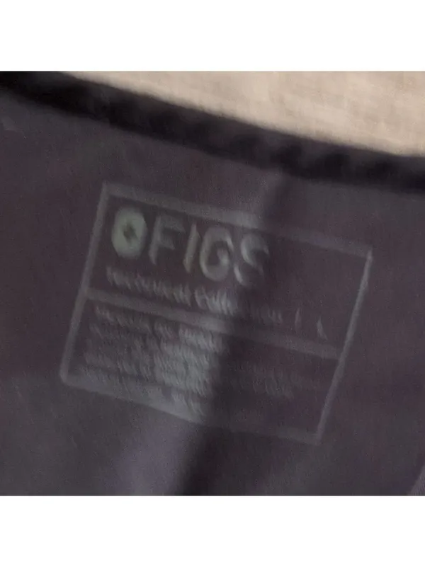 Figs Dark Gray Scrub Top Size Large - Image 3