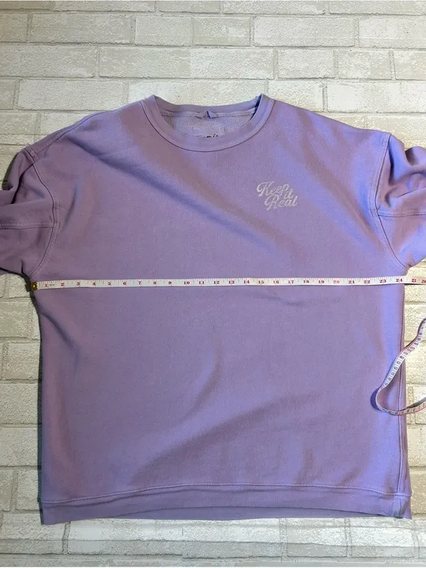 Aerie 'Keep It Real' Crewneck Sweatshirt Lavender - Image 5