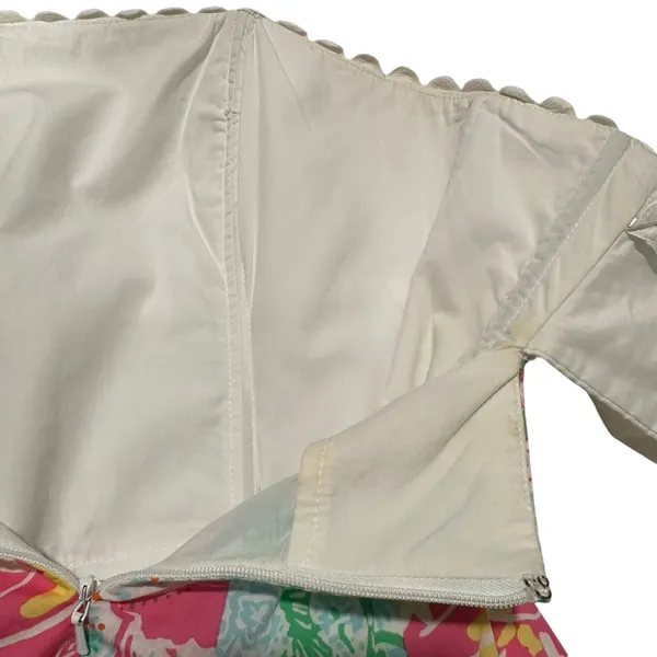 Lilly Pulitzer Franco Patchwork Dress Size‎ 4 Cotton Colorful Bright Print - Image 7