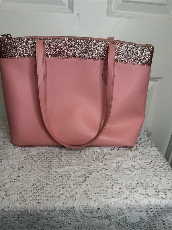 Kate Spade pink glitter trim shoulder bag - Image 2