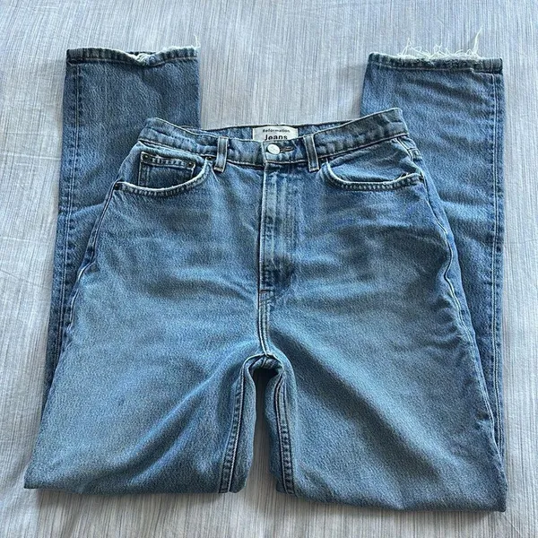 Reformation Stevie Ultra High Rise Jeans in Sydney Wash Sz 27 - Image 4