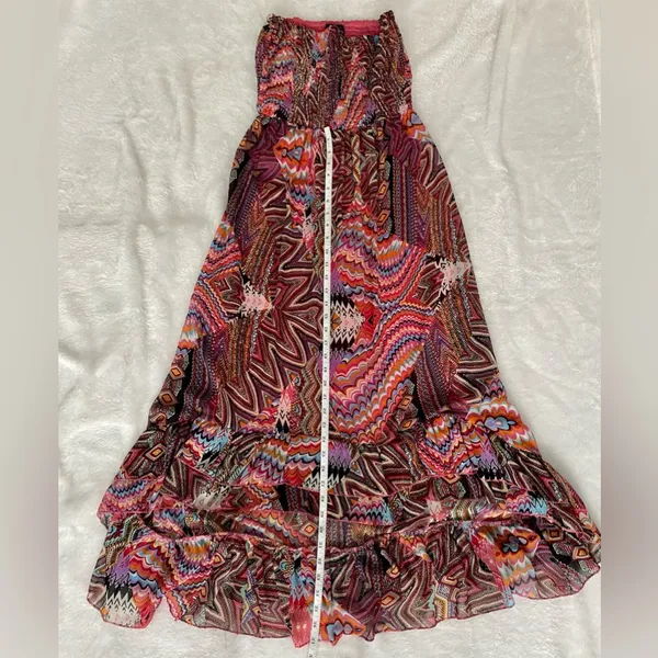 Fun & Flirt Bohemian Hi-Low Maxi Dress Size Medium. - Image 7