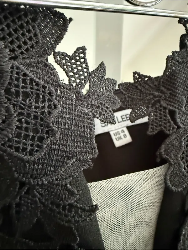 Sau Lee Florence Dress in Black Size 4 SAULEE $650 - Image 6