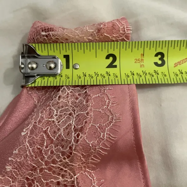 Victoria's Secret Satin Tap Shorts Light Pink Lace Trim Sleep Pajama Bottoms XS - Image 10