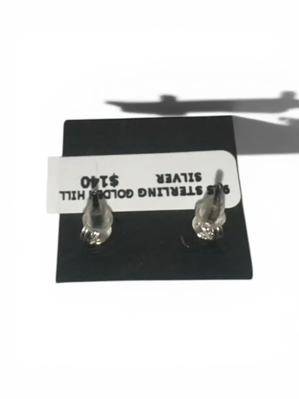 925 Sterling Silver Golden Hill Stud Earrings - Image 2
