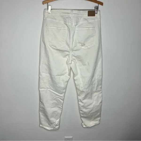 American Eagle‎ Outfitters white Mom Straight Jeans size 10 - Image 10