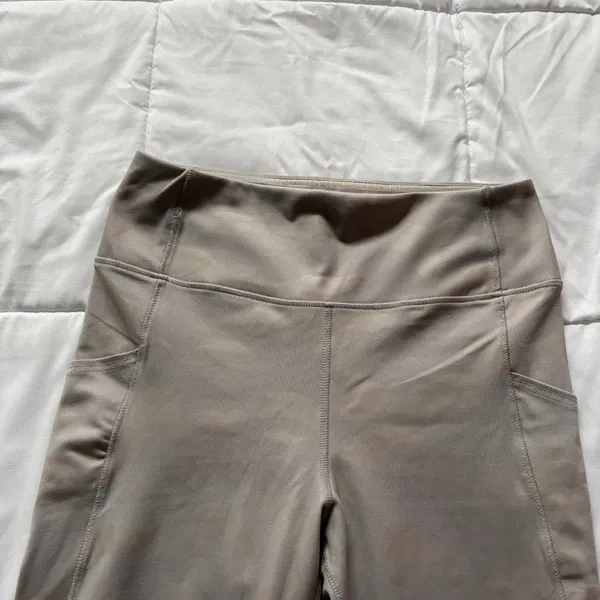 Womens Gray Camo Leggings‎ Athleisure Activewear Yoga Workout Gym Pockets - Image 2