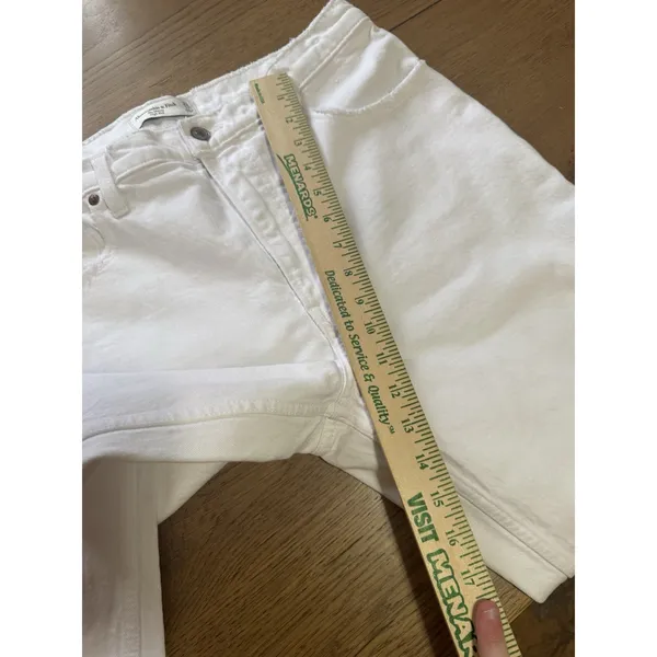 Abercrombie & Fitch The Skinny High Rise Jeans Women Size 31/12R White‎ Preppy - Image 5