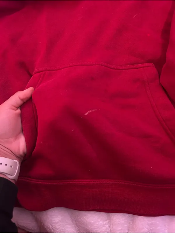 Nike Red Women's Pullover Hoodie with Small Swoosh - Image 2