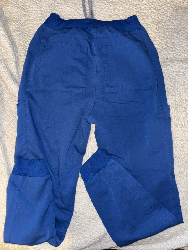 Royal Blue Fabletics Jogger Scrub Pants - Image 4